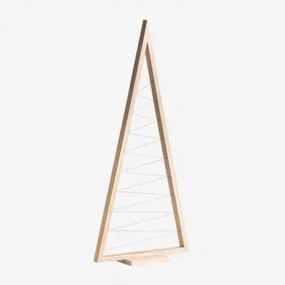 Choinka Z Drewna Sosnowego Elwood Brązowy Naturalne Drewno & ↑100 Cm - Sklum