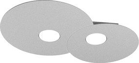 Okrągła lampa sufitowa Toplight Cloud 2-punktowa z oprawką GX53, szara rama, nowoczesny design 50x35x3cm