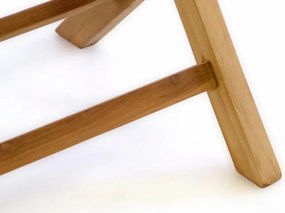 Składane krzesło DIVERO z drewna tekowego