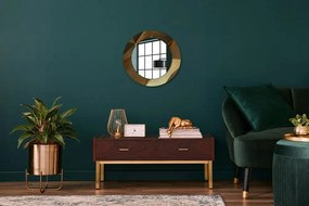 Lustro dekoracyjne okrągłe Złoto abstrakcja