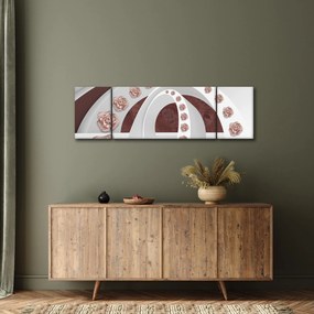 Obraz - Chmury 3D z kwiatami (170x50 cm)