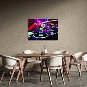 Obraz na szkle - DJ (70x50 cm)