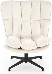 Kremowy fotel wypoczynkowy Fofana Halmar