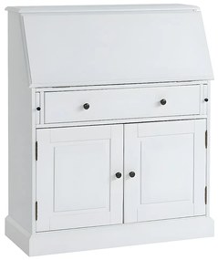 Sekretarzyk – Sosna i MDF – Kolor biały - CLEORE