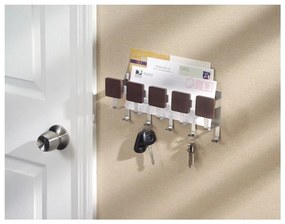 Haczyki na klucze z koszykiem na listy iDesign Formbu