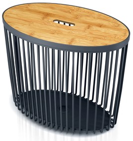 Stolik z miejscem do przechowywania Clubo 55 l owalny PROSPERPLAST