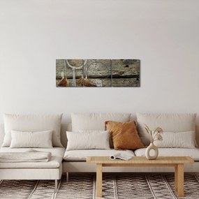 Obraz - Łapacz snów (z zegarem) (90x30 cm)