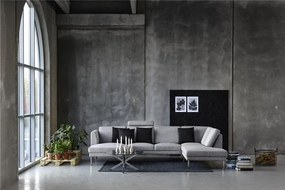 Szklany stolik kawowy glamour Heaven chrom