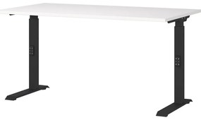 Biurko z regulacją wysokości z białym blatem 80x140 cm Downey – Germania