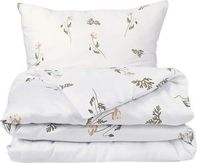 Matex Pościel satynowa Kwiatek łąkowy, 140 x 200 cm, 70 x 90 cm