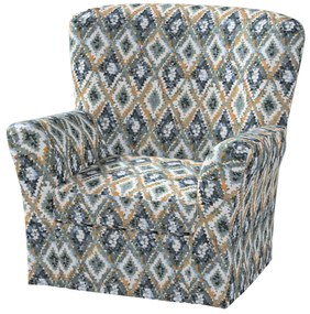 Pokrowiec na fotel Tomelilla wysoki z zakładkami