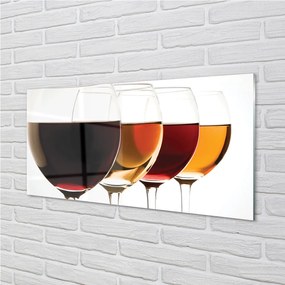Szklany Panel Kieliszki wina