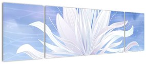 Obraz - Kwiat lotosu (170x50 cm)