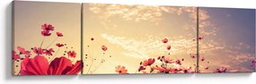 Obraz - Łąka z kwiatami (170x50 cm)