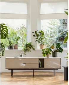 Szarobeżowa szafka pod TV 189x61x42 cm Mod – noo.ma