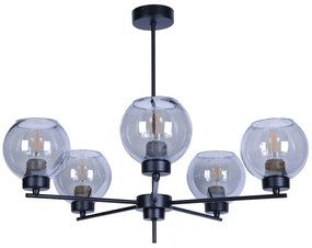 Pięcioramienna lampa wisząca loftowa - 10X S818 E6-N43