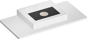 Mini Pla Bianca - 20W LED Kinkiet CCT Switch 2700K/3200K/4000K Aluminium, Kinkiet z oświetleniem od góry - Beneito & Faure