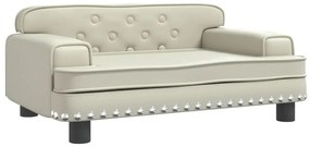 Kremowa nowoczesna sofa dziecięca - Nilan