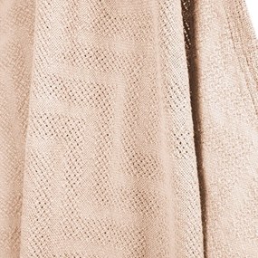 Beżowy bawełniany koc dziecięcy dzianinowy 80x80 cm Frosty Almond – Roba