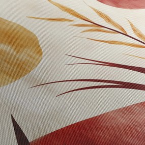 Obraz - Rośliny i okręgi (125x70 cm)