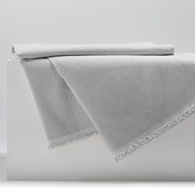 Jasnoszara narzuta z szenilu 220x240 cm Talo – Filumi