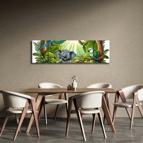 Obraz - Wesołe zwierzątka (170x50 cm)
