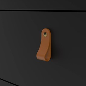 Czarna komoda z szufladami Madrid 3S