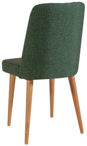 Zielone aksamitne krzesło Stormi Sandalye – Kalune Design