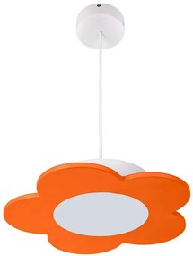 Pomarańczowa dziecięca lampa wisząca kwiat - 4X S200 S6-W06