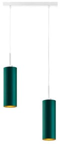 Lampa wisząca dwie tuby na białym stelażu - P5-E81