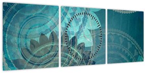 Obraz - Fantasy (z zegarem) (90x30 cm)