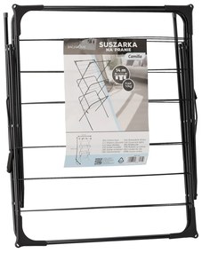 Aldotrade Suszarka do ubrań CAMILLA czarny, 62 x 51 x 136,5 cm