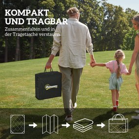 Outsunny Wodoodporny Dywan Zewnętrzny Wytrzymały na Warunki Atmosferyczne, z Boho-Style, do Domu, Balkonu