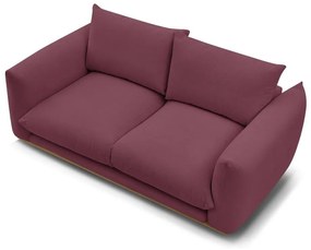 Bordowa sofa 193 cm Ernest – Bobochic Paris