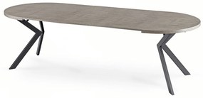 Stół Okrągły Rozkładany LUKAS 100-250 cm Beton Nowoczesny Loft