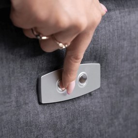 Fotel Masujący JASPER Elektryczny Rozkładany z Podnóżkiem Ciemnoszary Nowoczesny