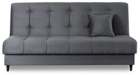 Sofa z Funkcją Spania LIMA Rozkładana Wersalka Dwuosobowa Szara Nowoczesna do Salonu