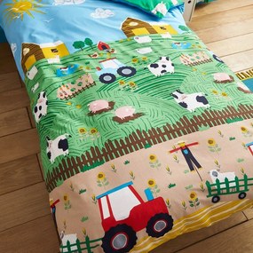 Pościel dziecięca dwuosobowa 200x200 cm Farmyard Animals – Catherine Lansfield