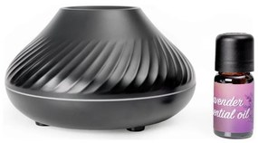 LED RGB Dyfuzor zapachowy z imitacją płomienia LED/6,5W/5V 130ml czarny