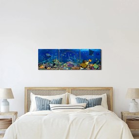 Obraz - Ocean (z zegarem) (90x30 cm)