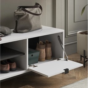 Ławka na buty biały 100x40x45 eliza