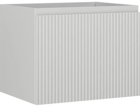 Mexen Rivel szafka łazienkowa podumywalkowa 60 cm, 1 szuflada, ryflowana , szara mat - 91A20-06047-1-BF62