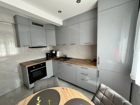 Kuchenna szafka modułowa górna BELLA GOO-60/58 popiel połysk