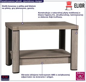 Ława z półką dąb truflowy - Rectano 16X