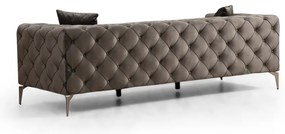 Ciemnoszara aksamitna sofa 237 cm Como – Balcab Home