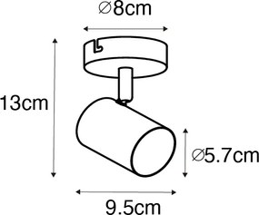 Nowoczesny reflektor mosiężny regulowany - Jeana