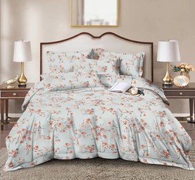 PrzytulneMieszkanie.pl PrzytulneMieszkanie.pl Pościel z mikrofibry FLORIMI jasnoniebieska Rozmiar pościeli: 70 x 90 cm | 140 x 200 cm