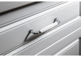 Biała szafka łazienkowa 40x184 cm Favolo – Sapho