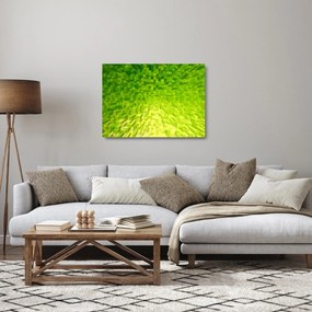 Obraz na szkle - żółto-zielone kostki (70x50 cm)