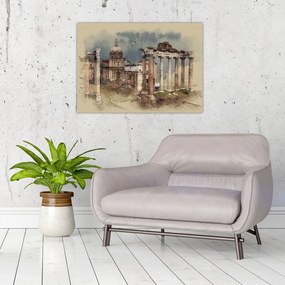 Obraz - Forum Romanum, Rzym, Włochy (70x50 cm)